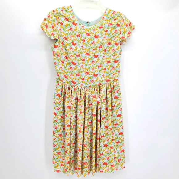 Matilda Jane Dresses & Skirts - Matilda Jane Hello Lovely Poppy Field Scalloped Floral Dress womens Size 6
